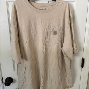 Carhartt Men's Tan Short Sleeve Pocket Tee